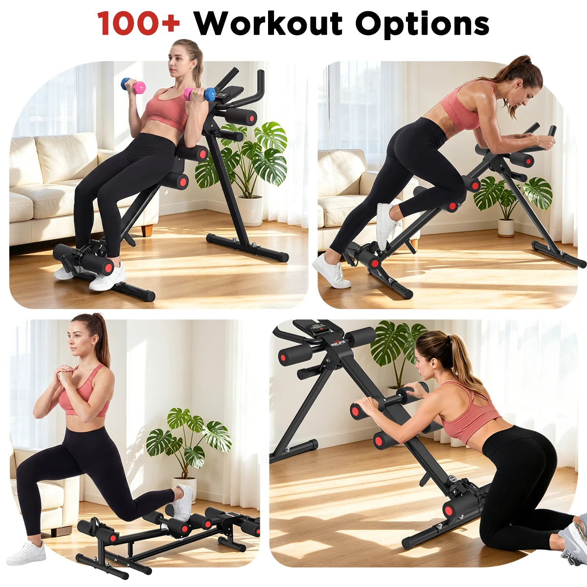 5-In-1 Adjustable Ab Trainer With Resistance Bands