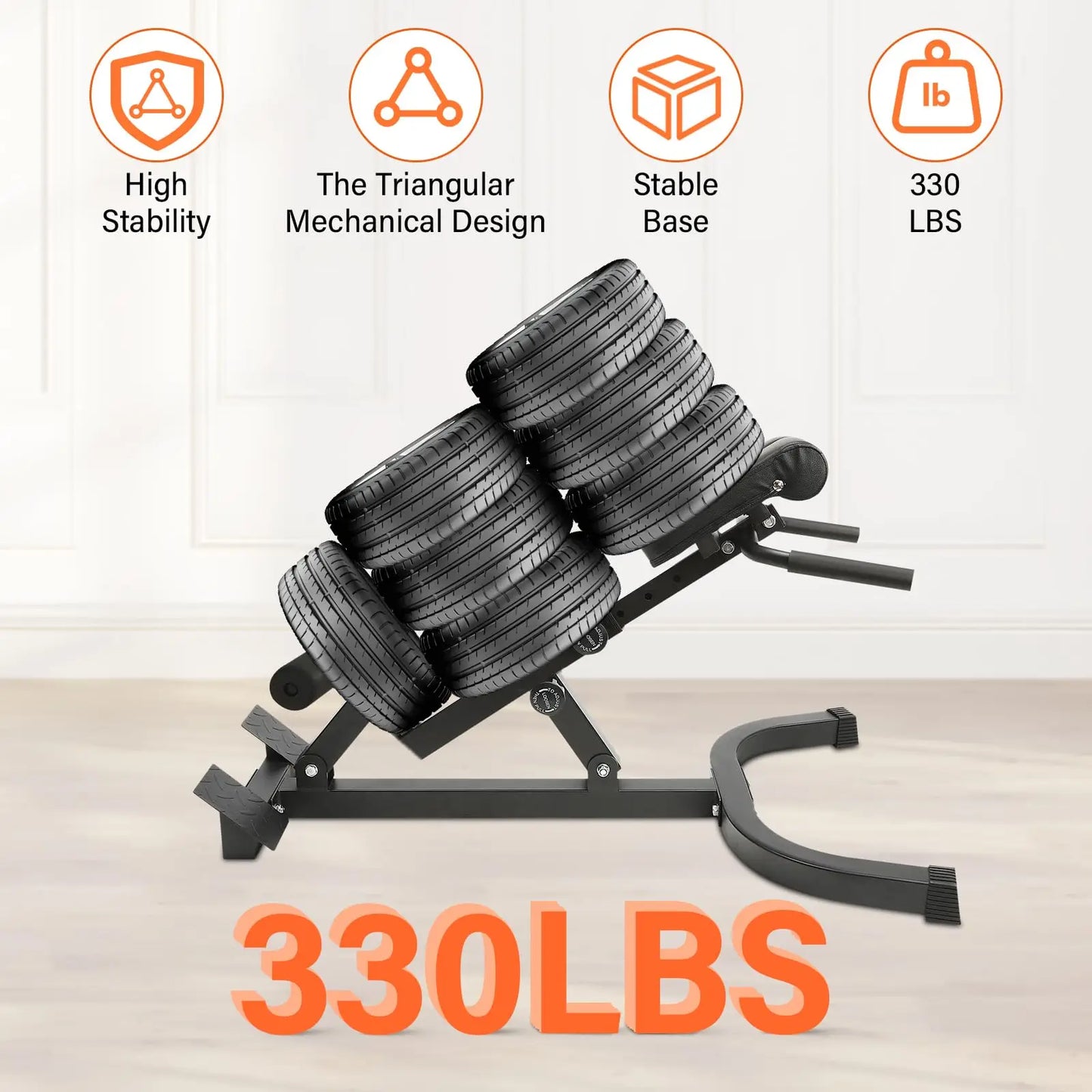 Roman Chair Back Extension Bench Foldable 5 Position Unit