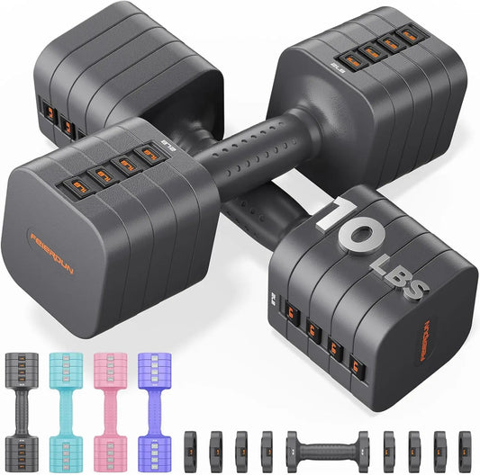 FED Fitness FEIERDUN 5 in 1 Adjustable Dumbbells Set