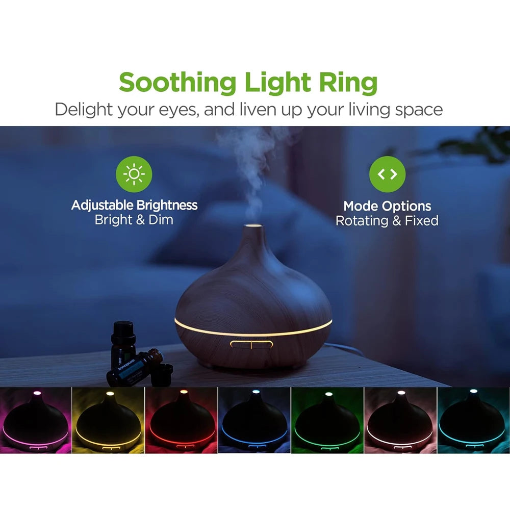 Oeny Ultrasonic Aromatherapy Diffuser With 6 Essential Oils Set