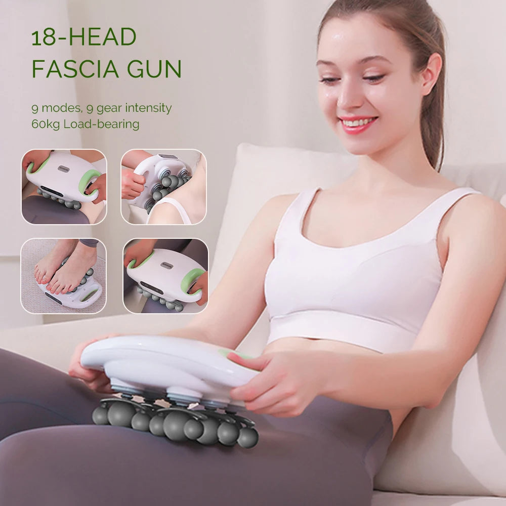 Iebilif 18-Head Fascia Gun High Frequency Vibration Massager