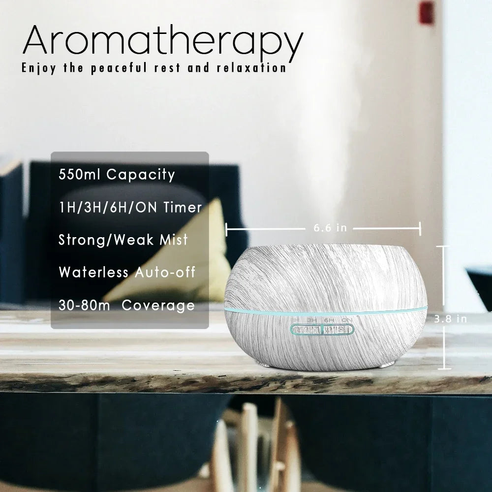LISM PremiumPlus Aromatherapy Humidifier Diffuser With Six Therapeutic Oils Remote