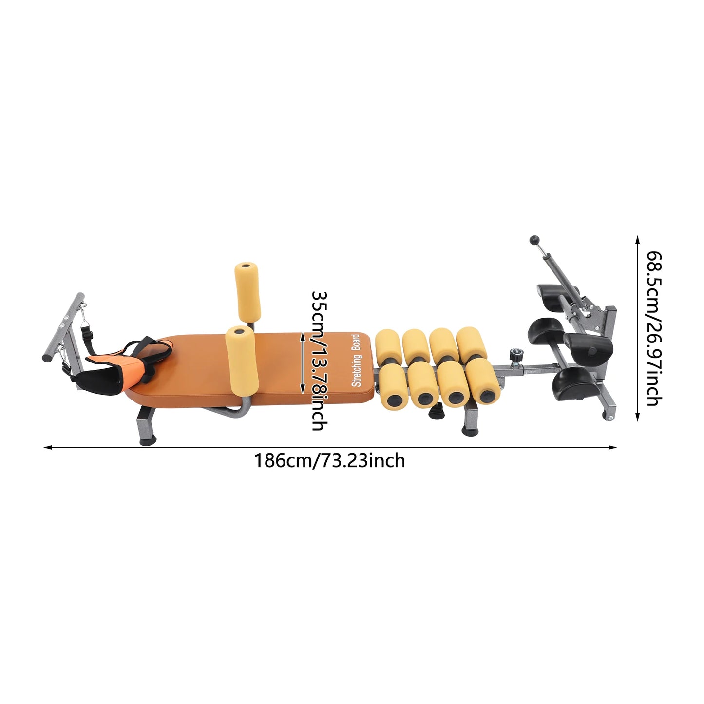 Electric Stretching Bench With Adjustable Back And Neck Relief