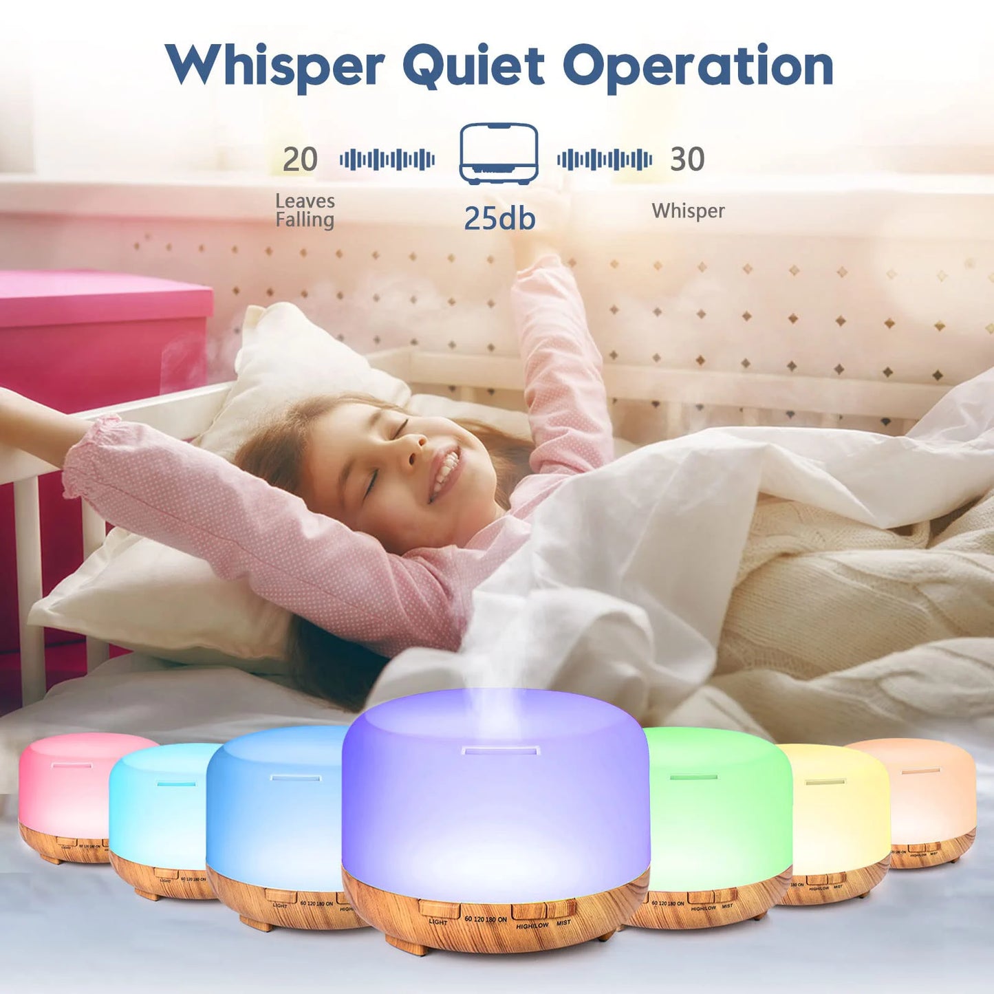 Aroma Diffuser With Remote Control And Optional Oils