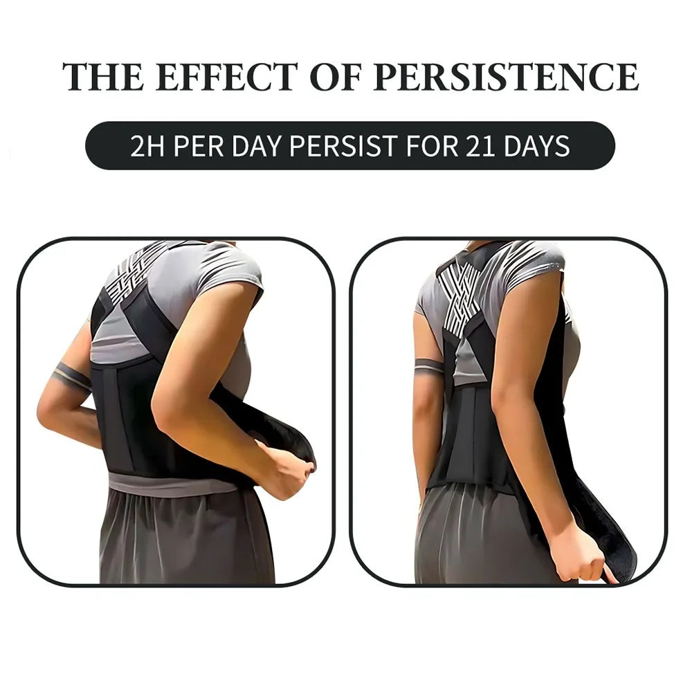 RPXBGUCKARHG Magnetic Therapy Back Posture Corrector Adjustable Shoulder