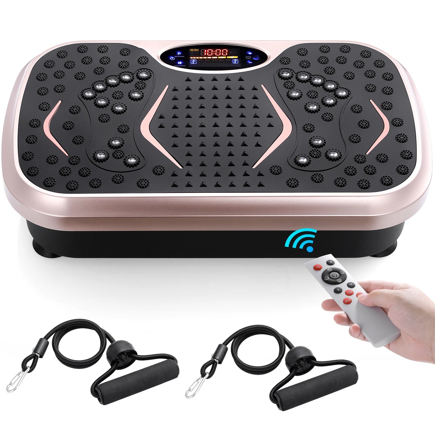 General Use Vibration Plate Exercise Machine With Programmable ResistanceTrainingBands