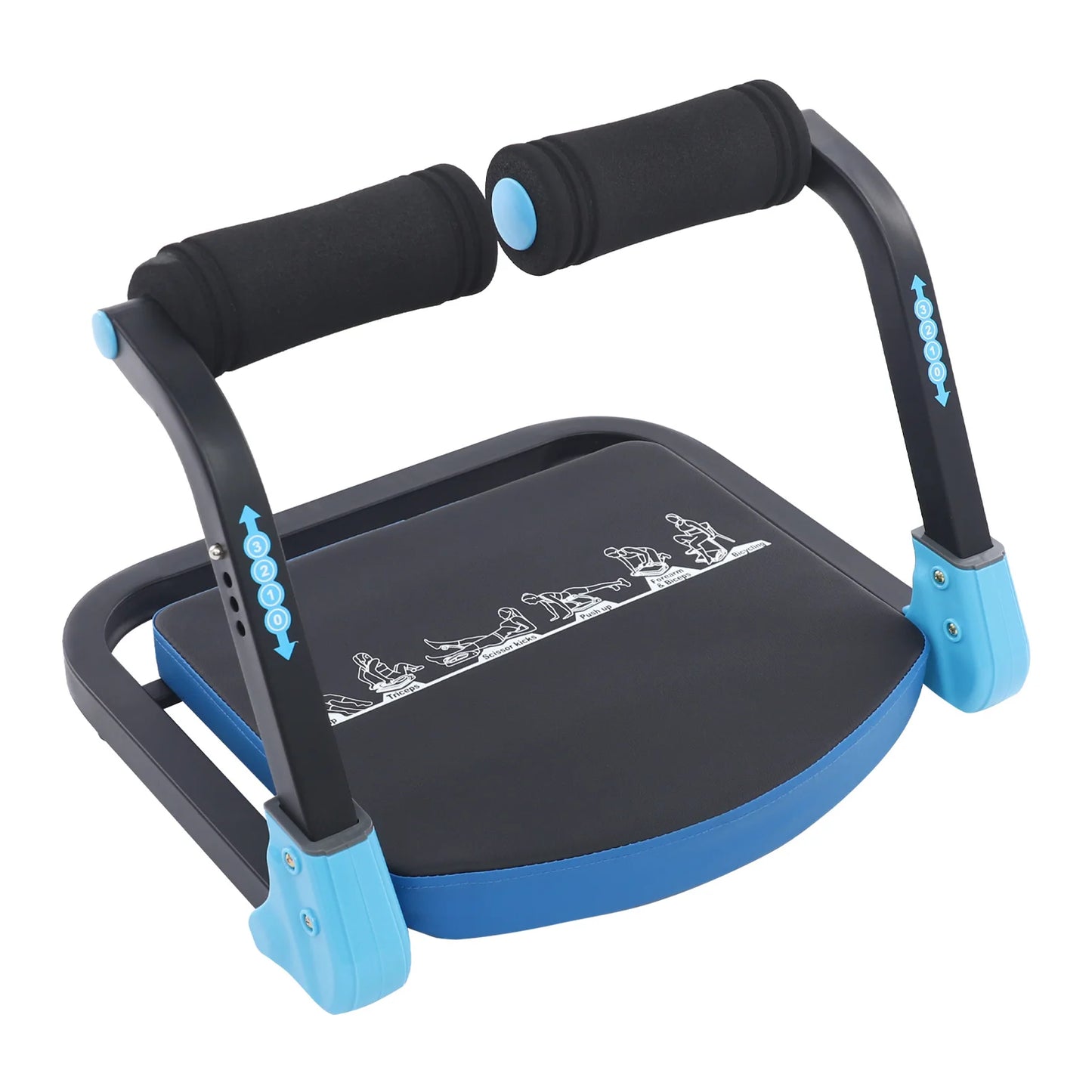 Foldable Abdominal Trainer Mini Sit Up Machine With Adjustable Resistance
