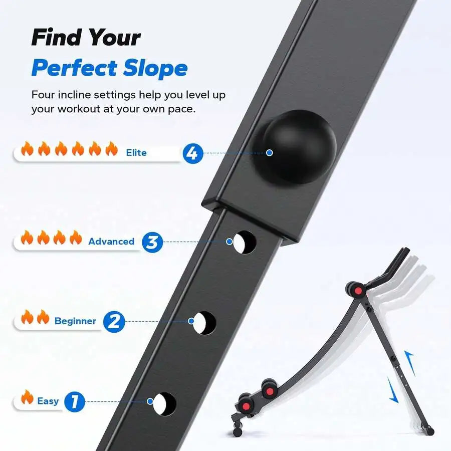 Ergonomic Adjustable Ab Trainer Machine For Home Gym Full Body Workout