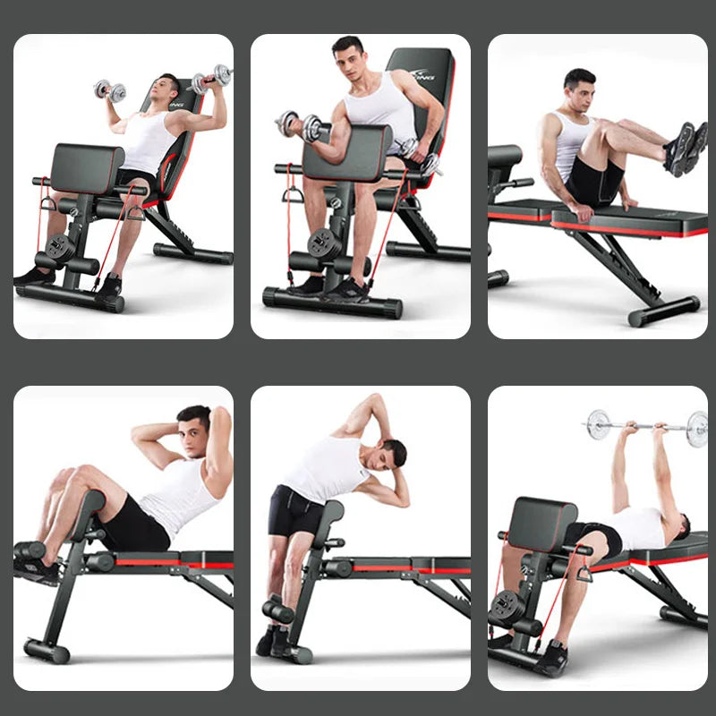 Adjustable Folding Fitness Bench 13-In-1 Home Gym Equipment