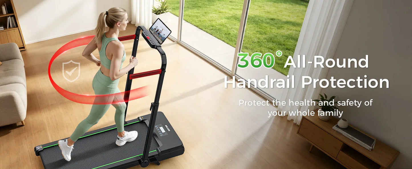 AKLUER Under Desk Walking Pad 12 Percent Auto Incline Treadmill Bluetooth App