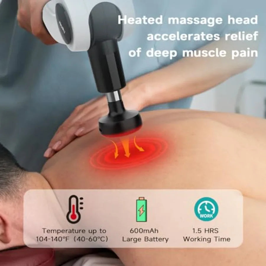 HEYCHY Premium Cordless Therapeutic Deep Tissue Massage Gun 12mm Amplitude