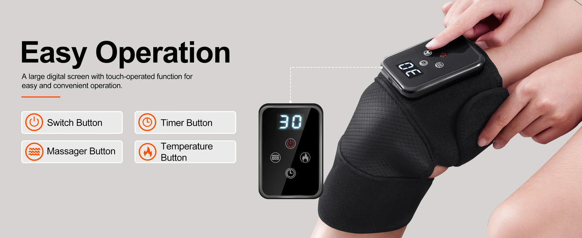 Leercon 3 in 1 Heated Knee Elbow Shoulder Massager
