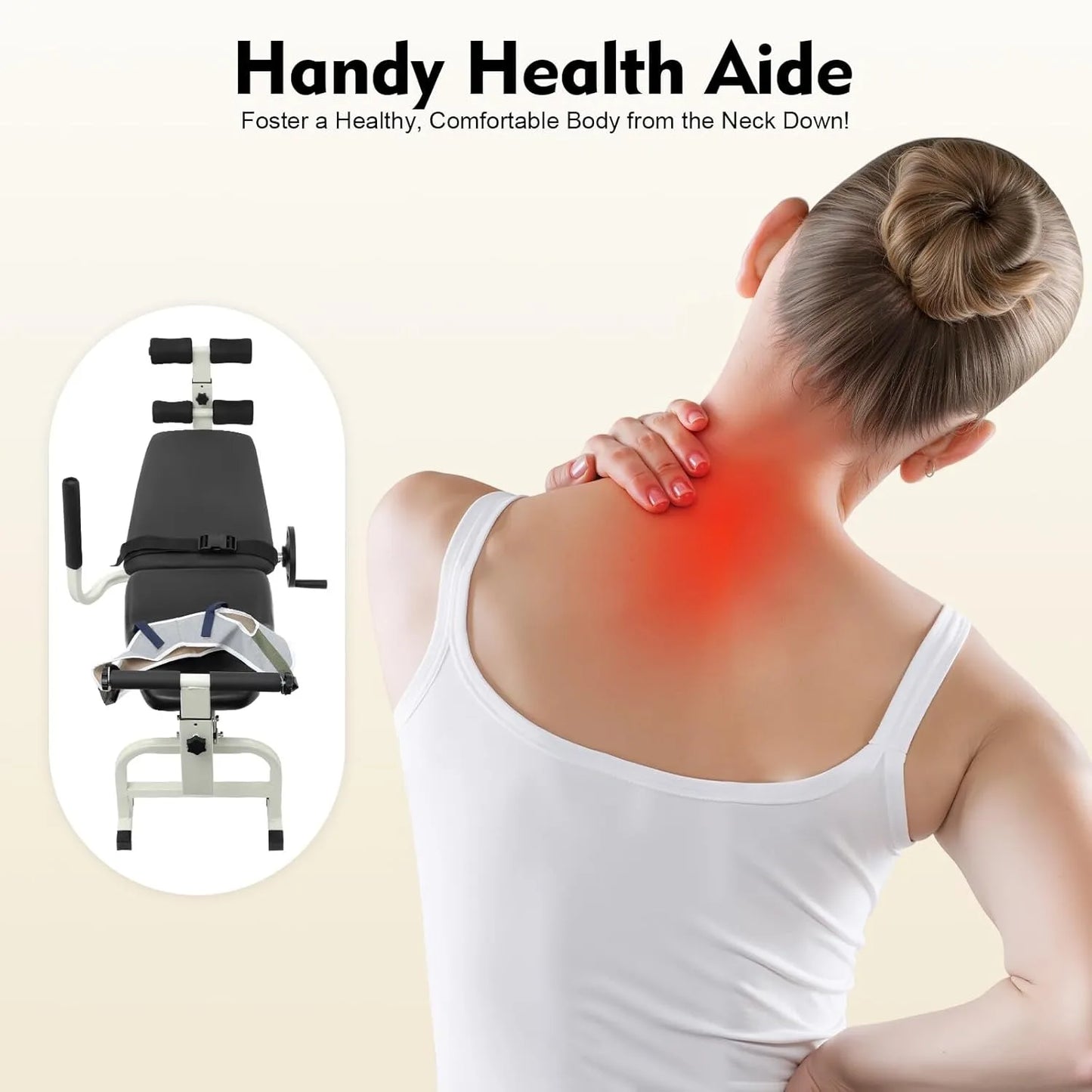 Back Stretch Bench Neck Stretcher For Lumbar Traction Home Use