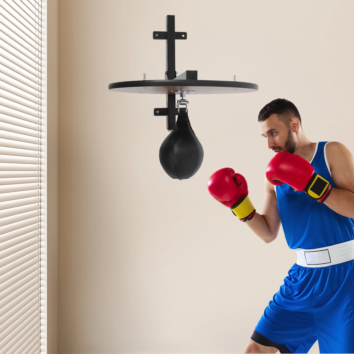 Wall Mounted Heavy Duty Boxing Training Equipment Adjustable Height Platform