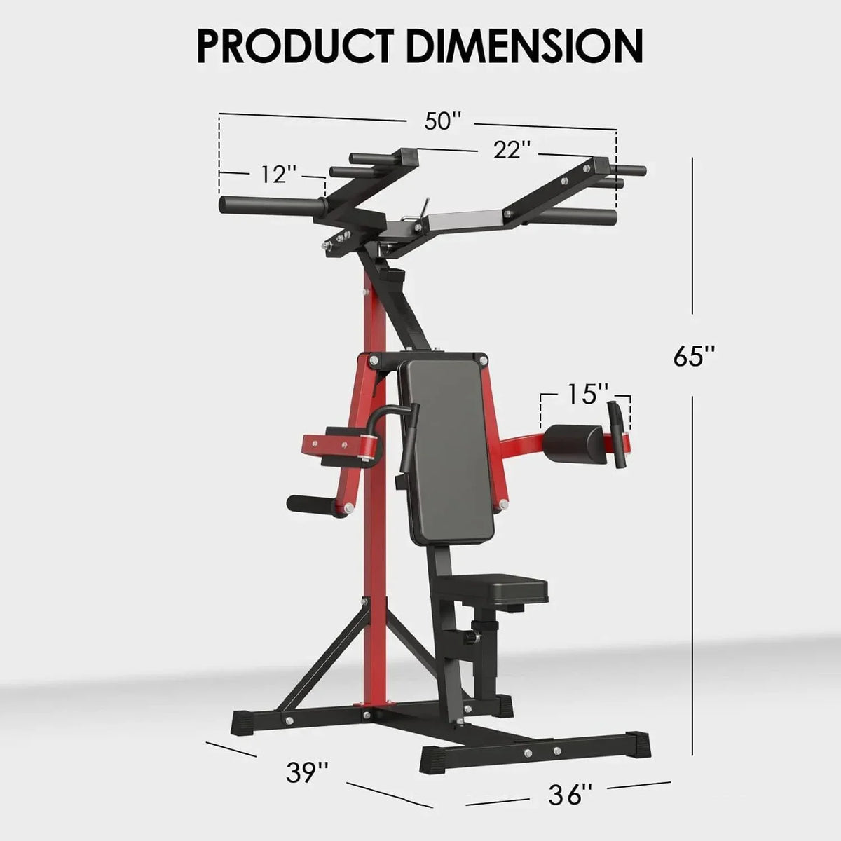 Posture Training Machine With Hip Lifting And Pull Up Support