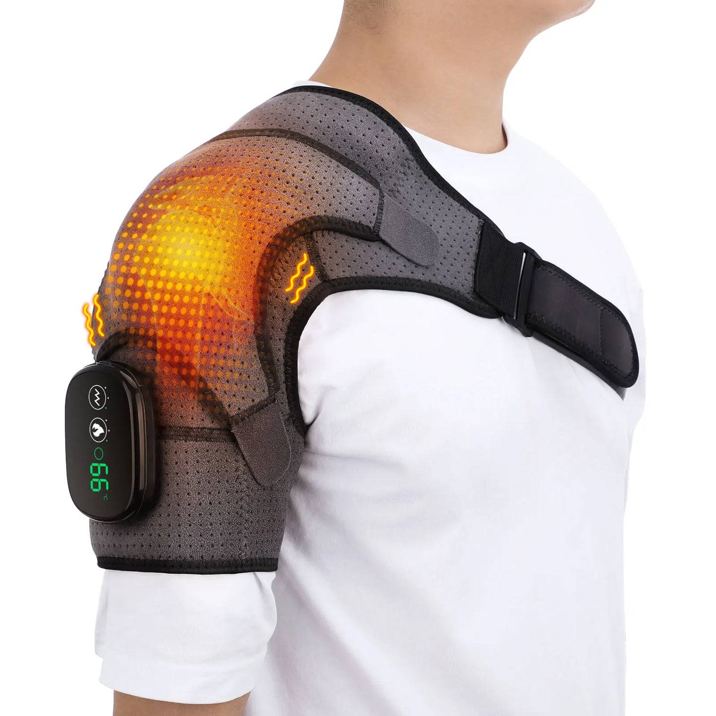PASTSKY Electric Heating Shoulder Massage Brace For Arm Muscle Relaxation