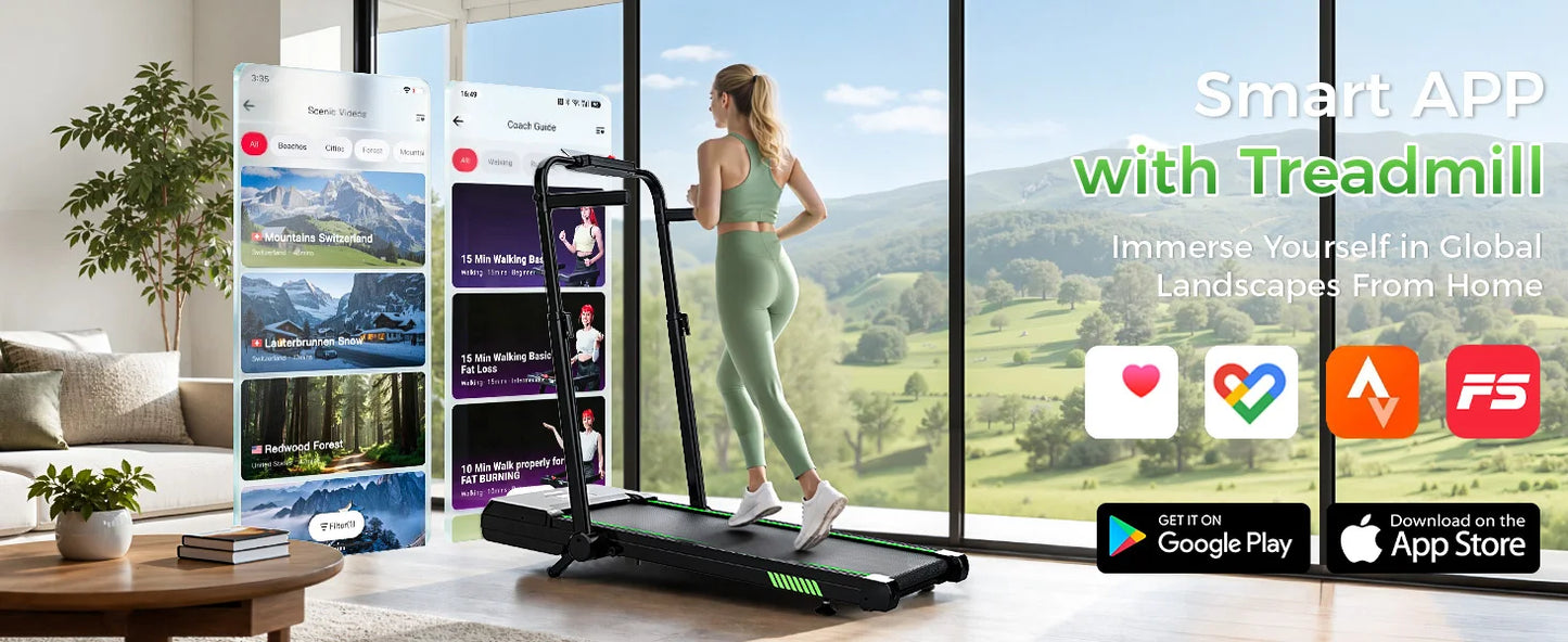AKLUER Under Desk Walking Pad 12 Percent Auto Incline Treadmill Bluetooth App
