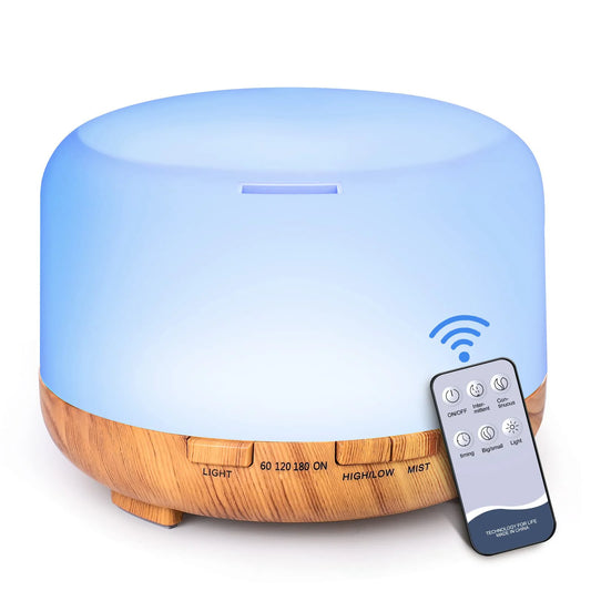 Aroma Diffuser with Optional Oils and Remote Control