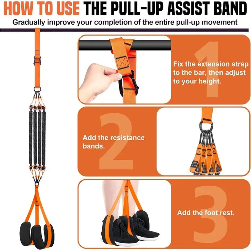 Pull Up Assistance Bands Set For Strength Training