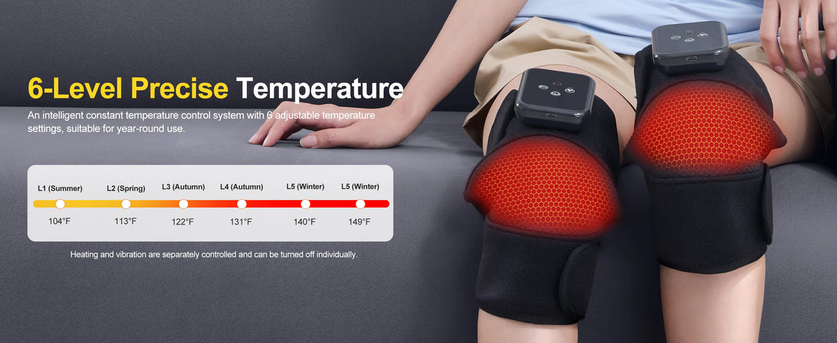 Leercon 3 in 1 Heated Knee Elbow Shoulder Massager