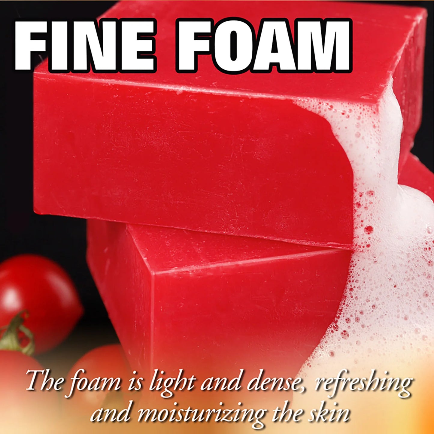 AILKE Organic Tomato Soap Bar For Face And Body WhiteningHydratingSkinBrighteningMoisturizing