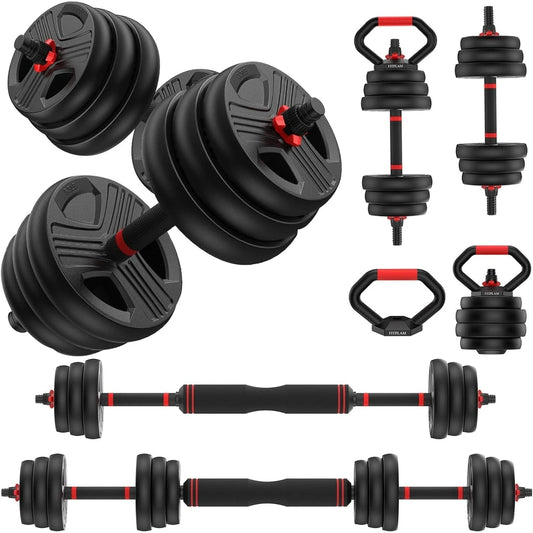 FED Fitness Adjustable 5 In 1 Free Weights Dumbbell Set