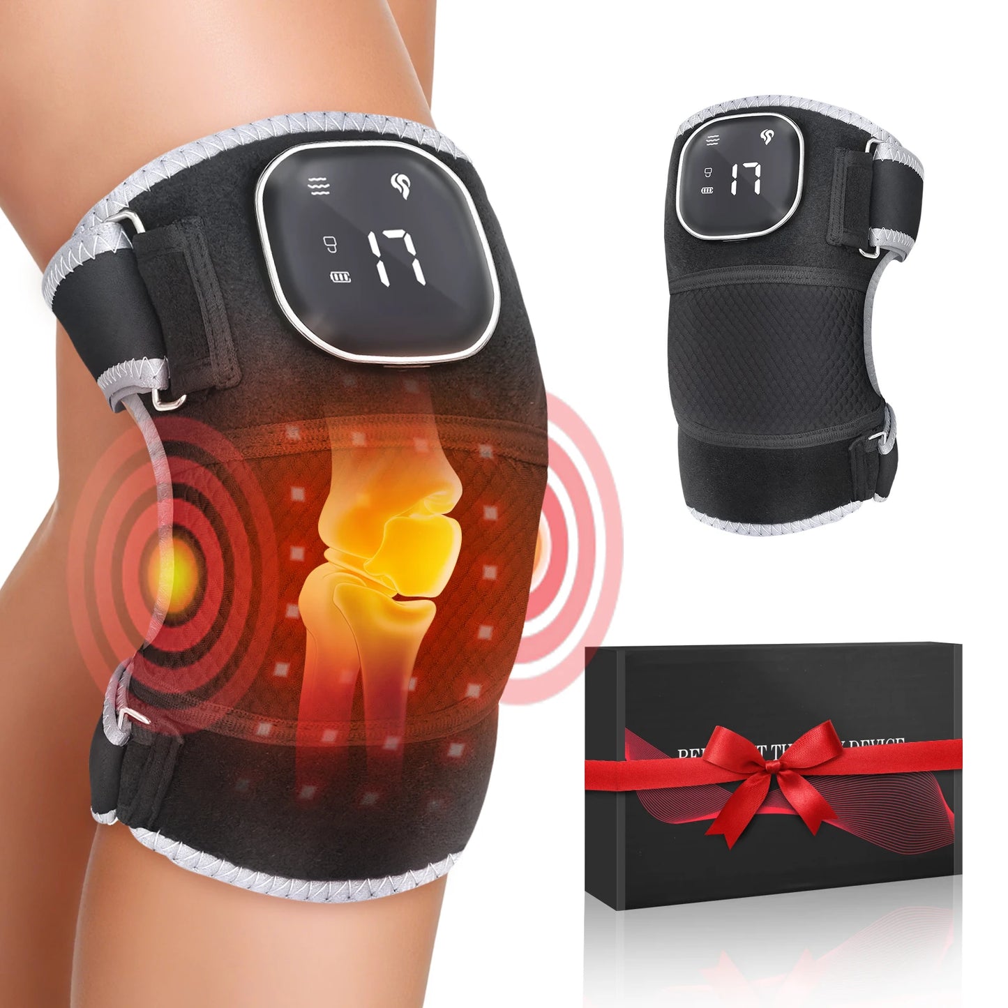 Cordless Light Knee Massage 3-In-1 Heating and Vibration