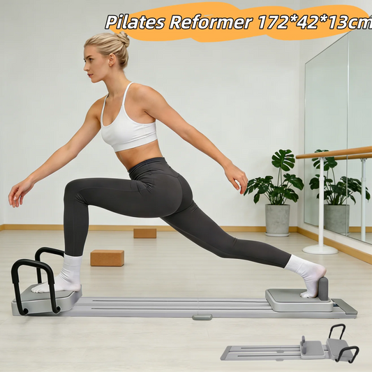 Multifunctional Pilates Reformer Board For Home Workout With Ski Trainer