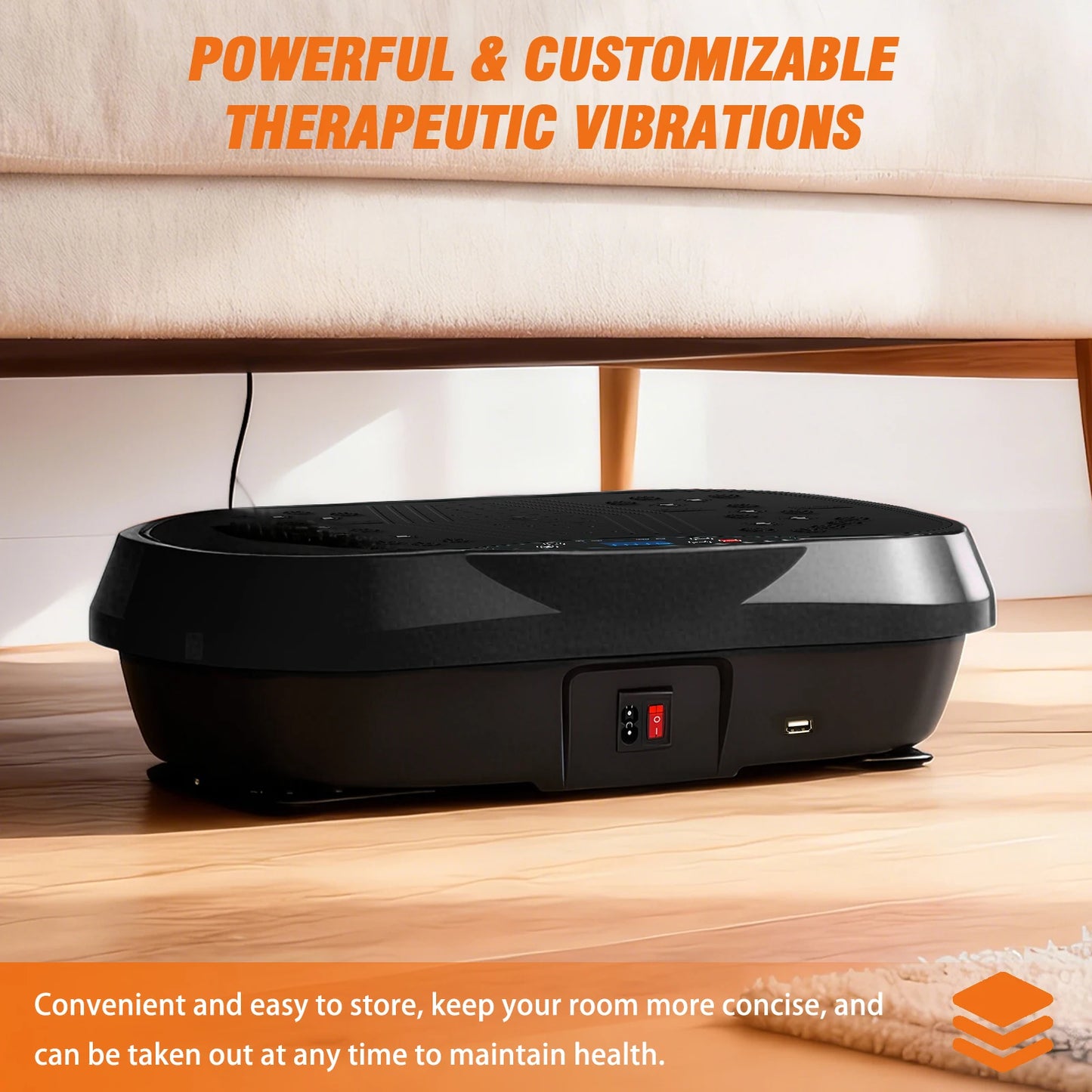 Portable Vibration Plate With Bluetooth Bands And Yoga Straps