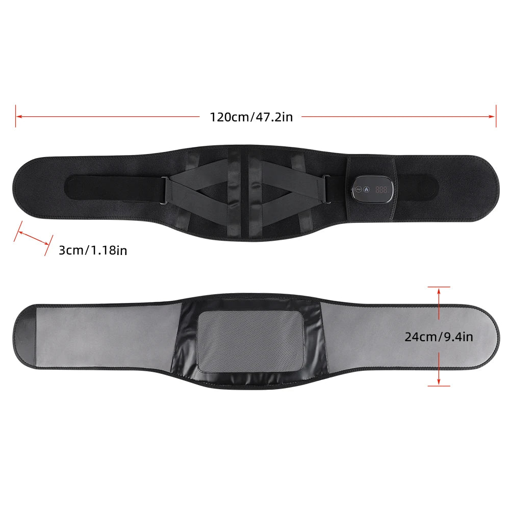 PASTSKY Electric Heating Lumbar Waist Massager With Heat And Vibration