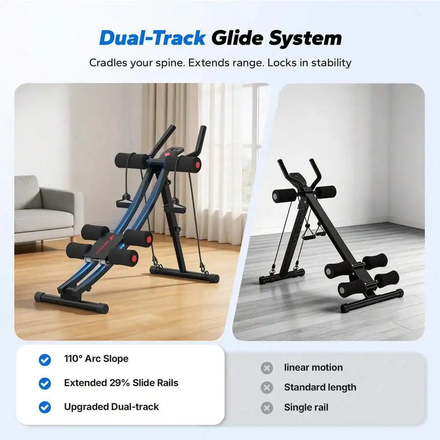 Ergonomic Adjustable Ab Trainer Machine For Home Gym Full Body Workout