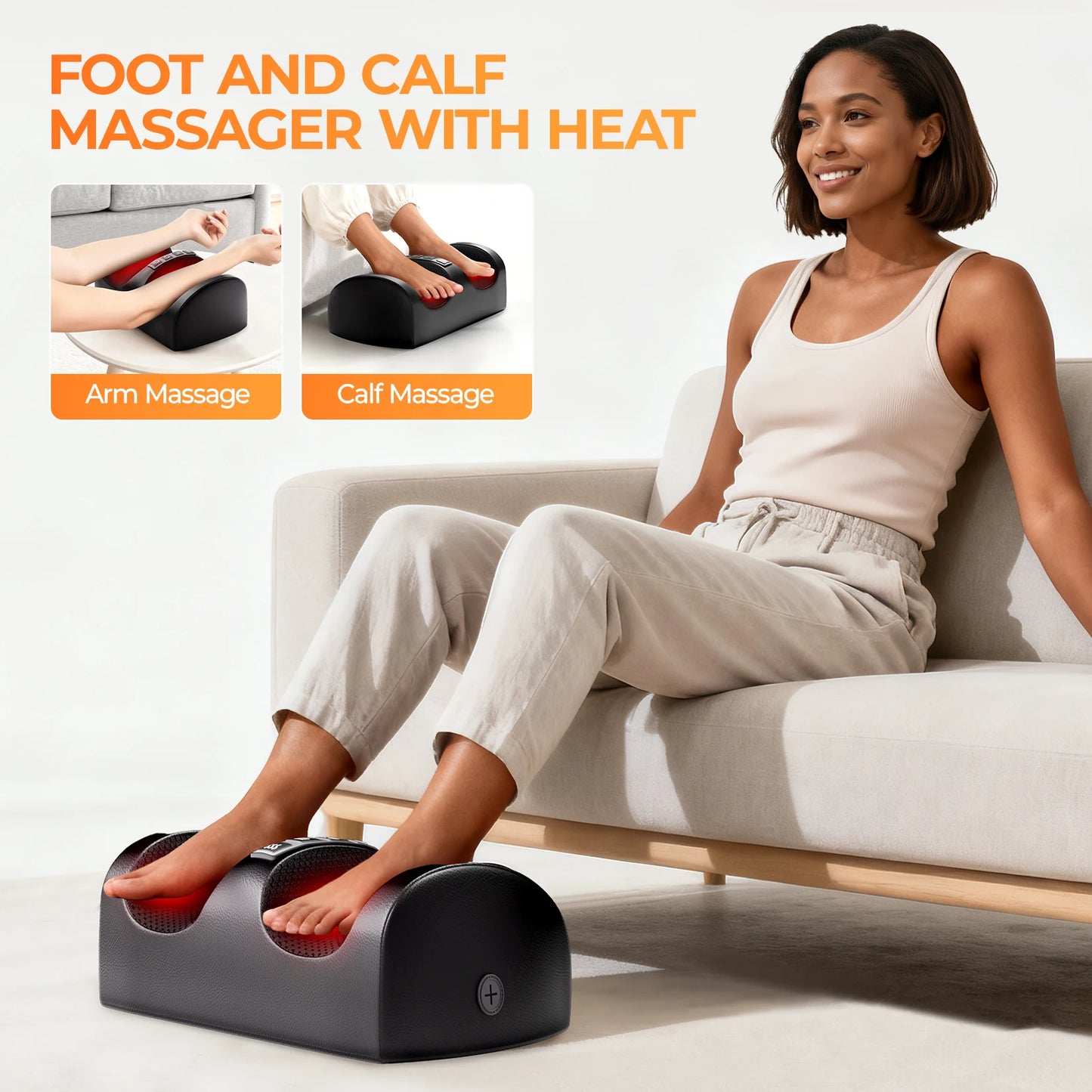 HOMEMASSA Shiatsu Full Body Massage Mat With Heat Therapy