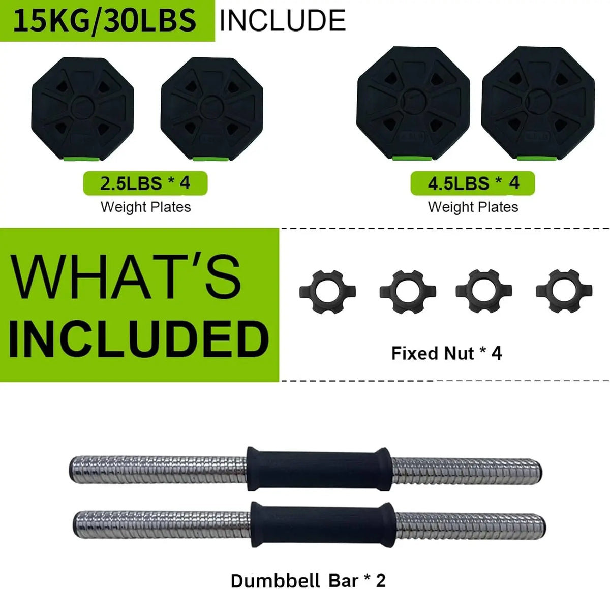 Adjustable Kettlebell And Dumbbell Set With Iron Handle