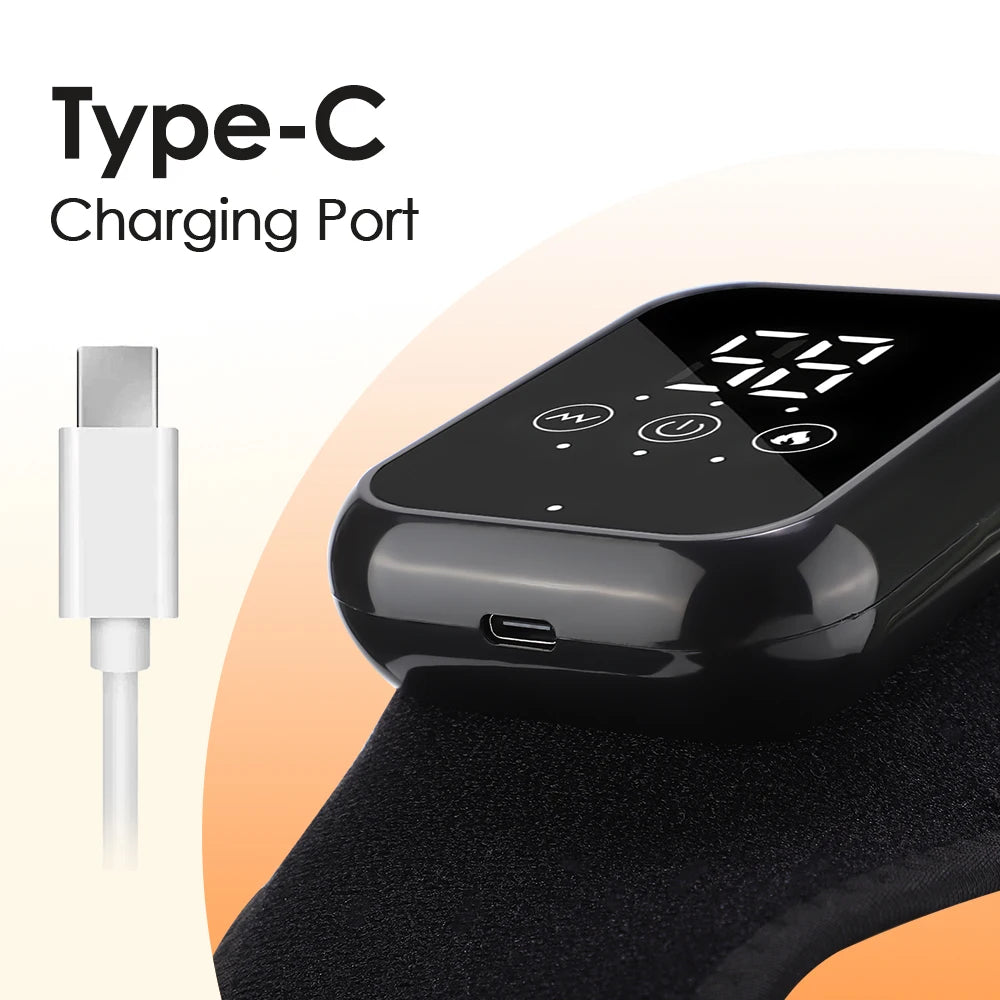 PastSky Cordless Electric Heating Ankle Guard With 3 Levels Massage