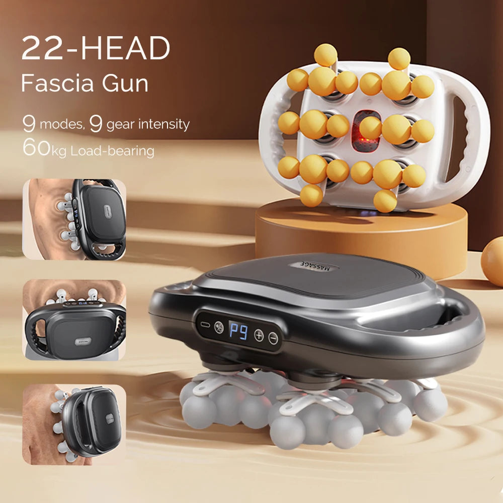 Foreverlily 22-Head Fascia Gun High Frequency Massage Gun