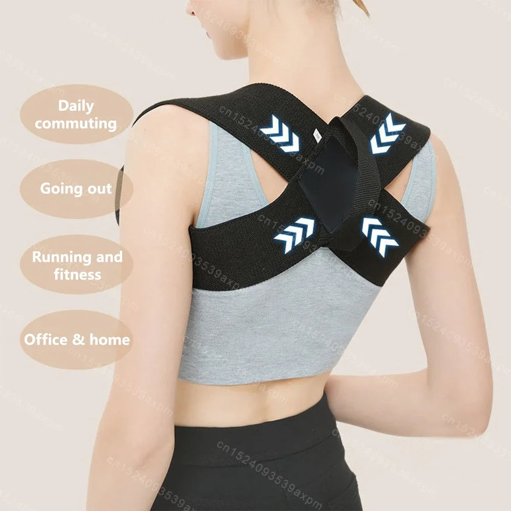 Zoechic Back Posture Corrector Belt Adjustable Unisex Support
