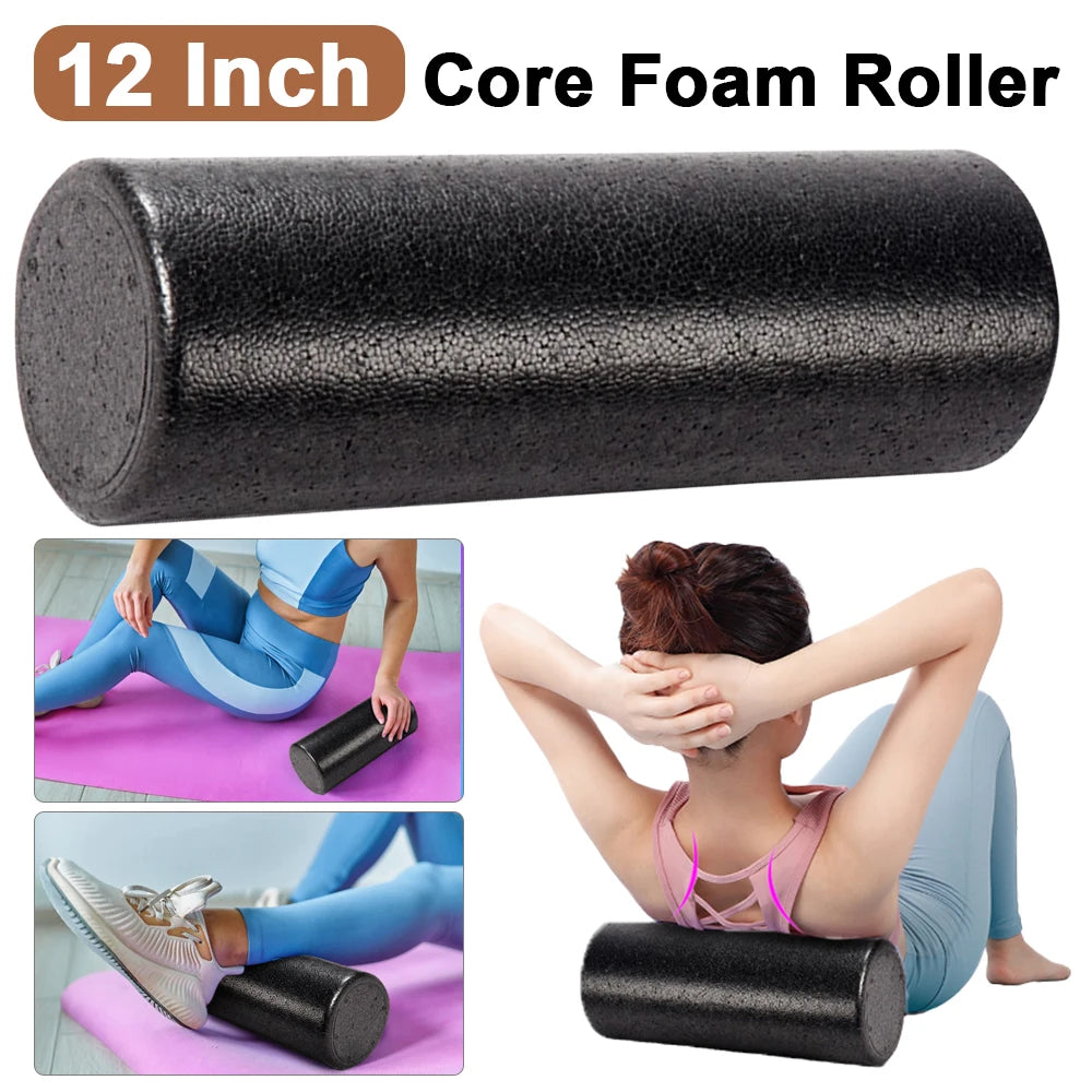 HighDensityPremium Foam Roller Ergonomic Massage Roller For Therapeutic Deep Yoga