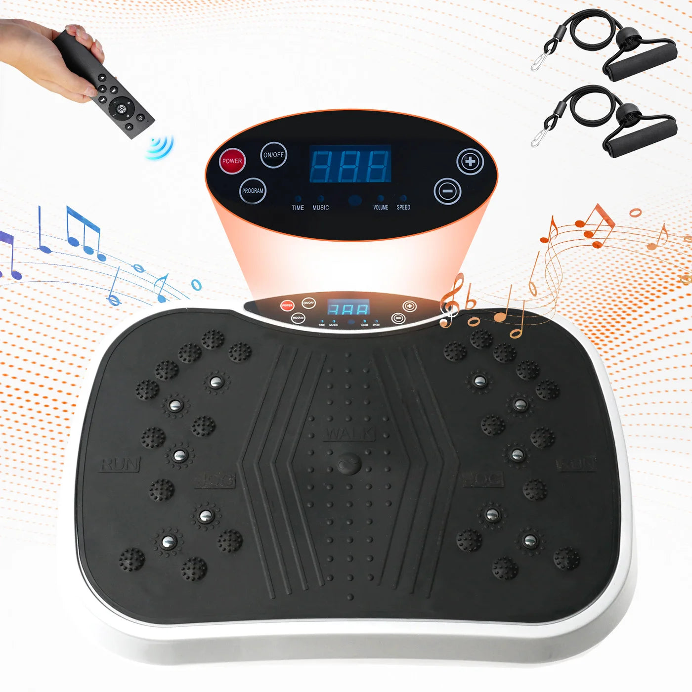 HignConcerned Vibration Plate Exercise Machine FullBody Fat Shaker Bluetooth Remote