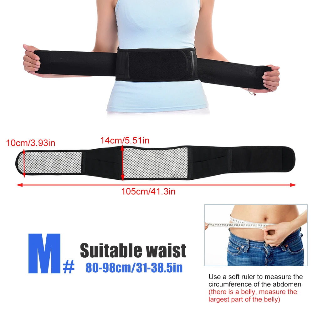 Hign-concerned Adjustable UniversalHeatedLumbarBrace With MagneticTherapy PainReliefPro