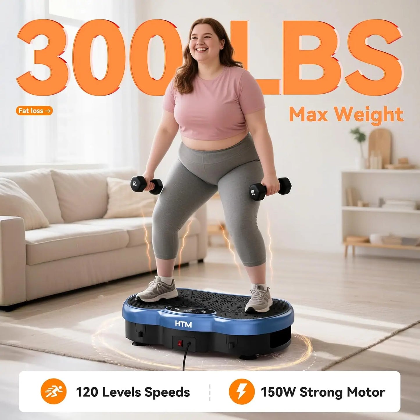 Vibration Plate Exercise Machine Whole Body Workout