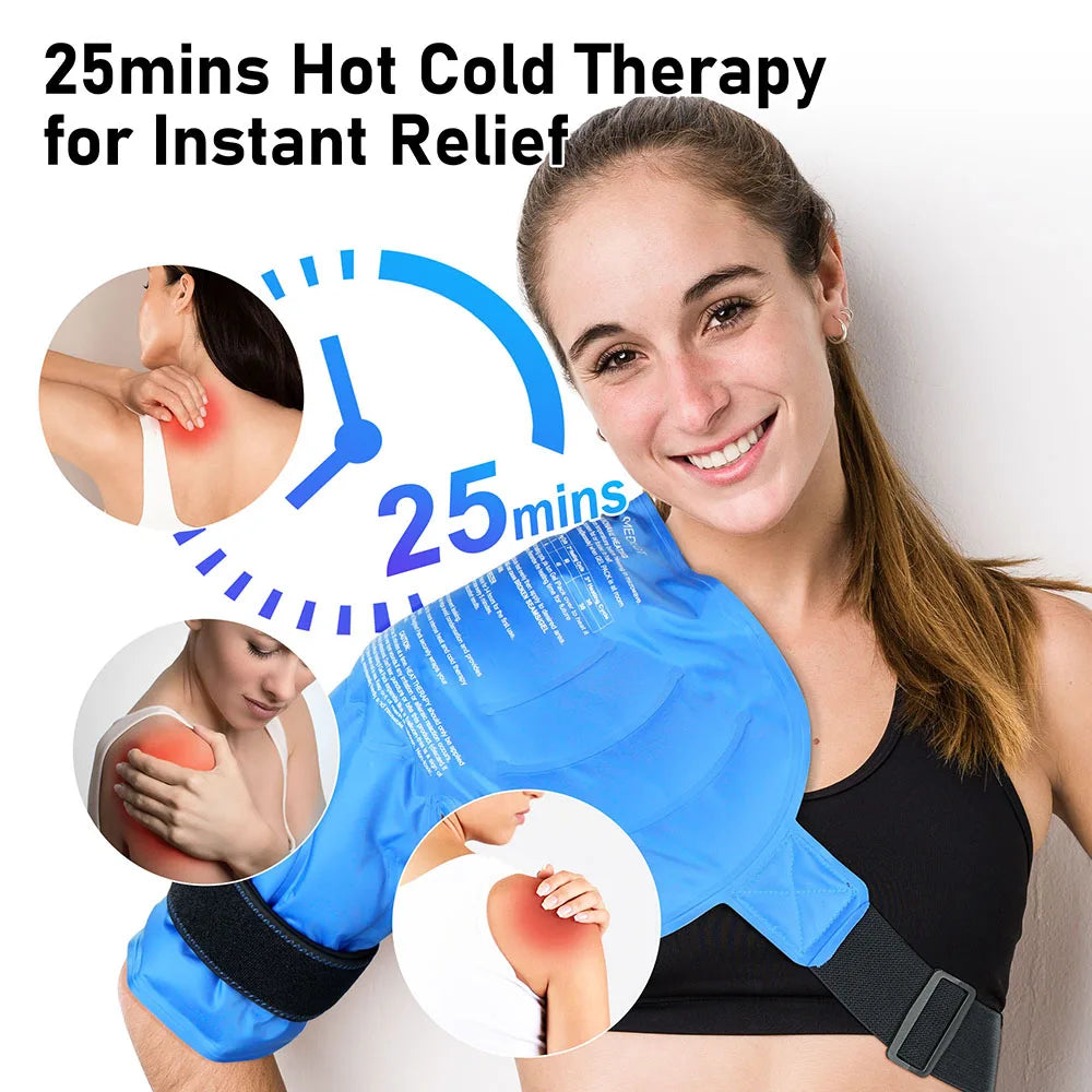 Hign-concerned Shoulder Ice Pack Wrap For Hot Cold Therapy ReliefFromChronicPain