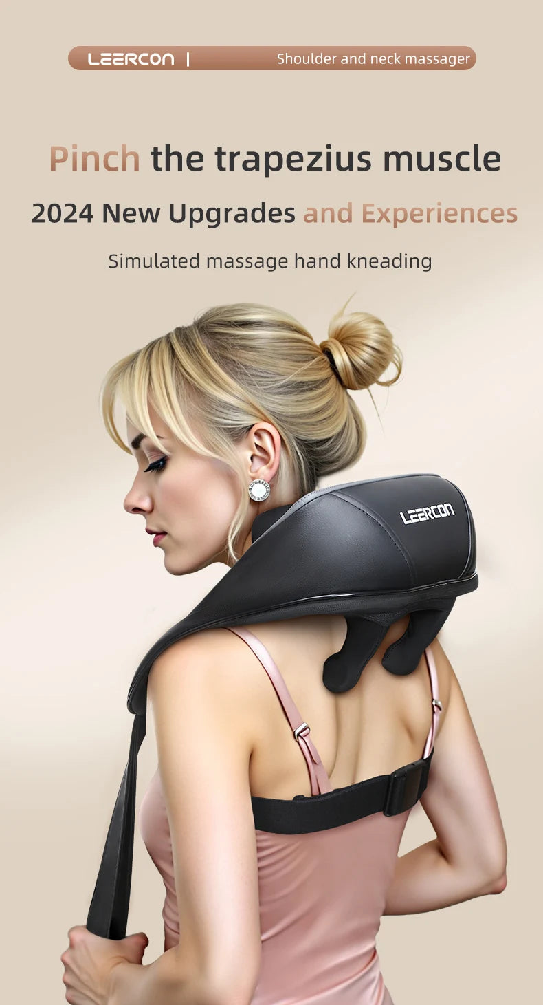 Leercon 4D Shiatsu Neck And Shoulder Massager With Heat