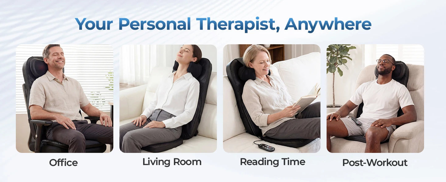 HIMOUTA Shiatsu Massage Cushion With Heat For Home Use