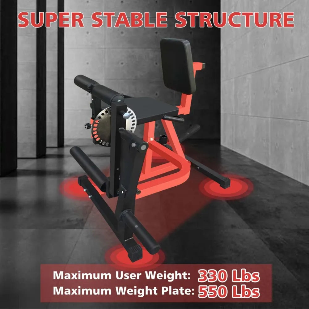 Adjustable Leg Extension And Curl Machine For Home Gym Workouts