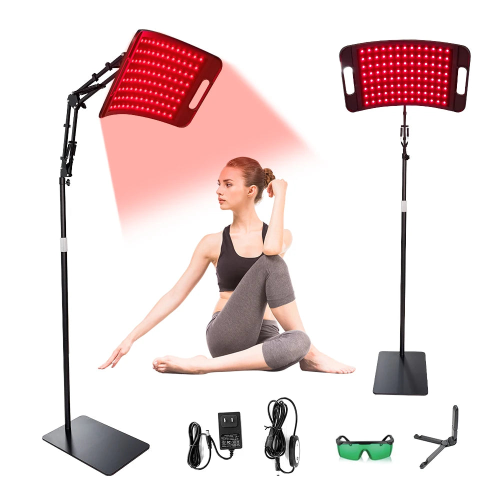 Electronic Red Light Therapy Panel 660nm 850nm With Adjustable Stand