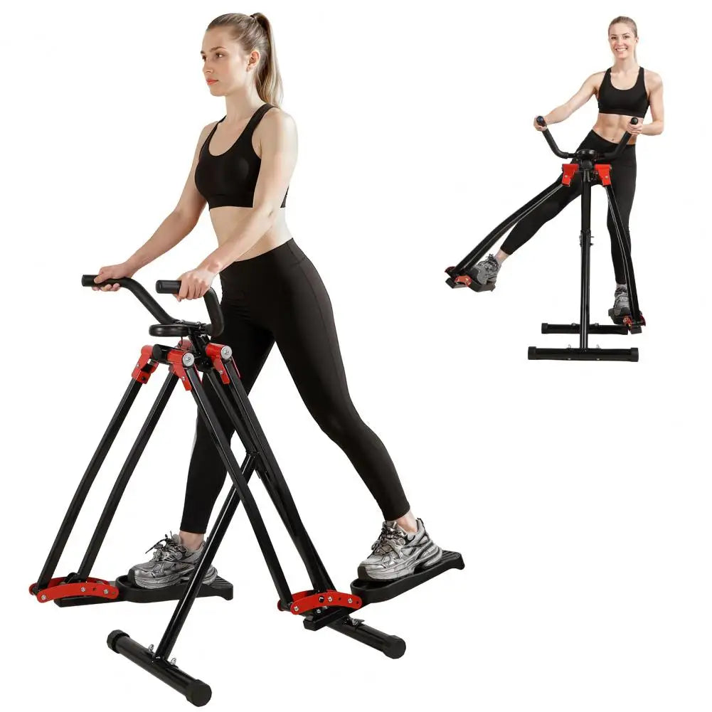 Foldable Elliptical Air Walker Cross Trainer With LCD Monitor