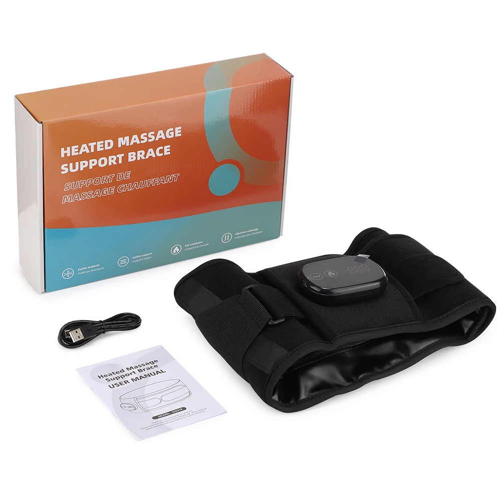 PASTSKY Electric Heating Lumbar Waist Massager With Heat And Vibration