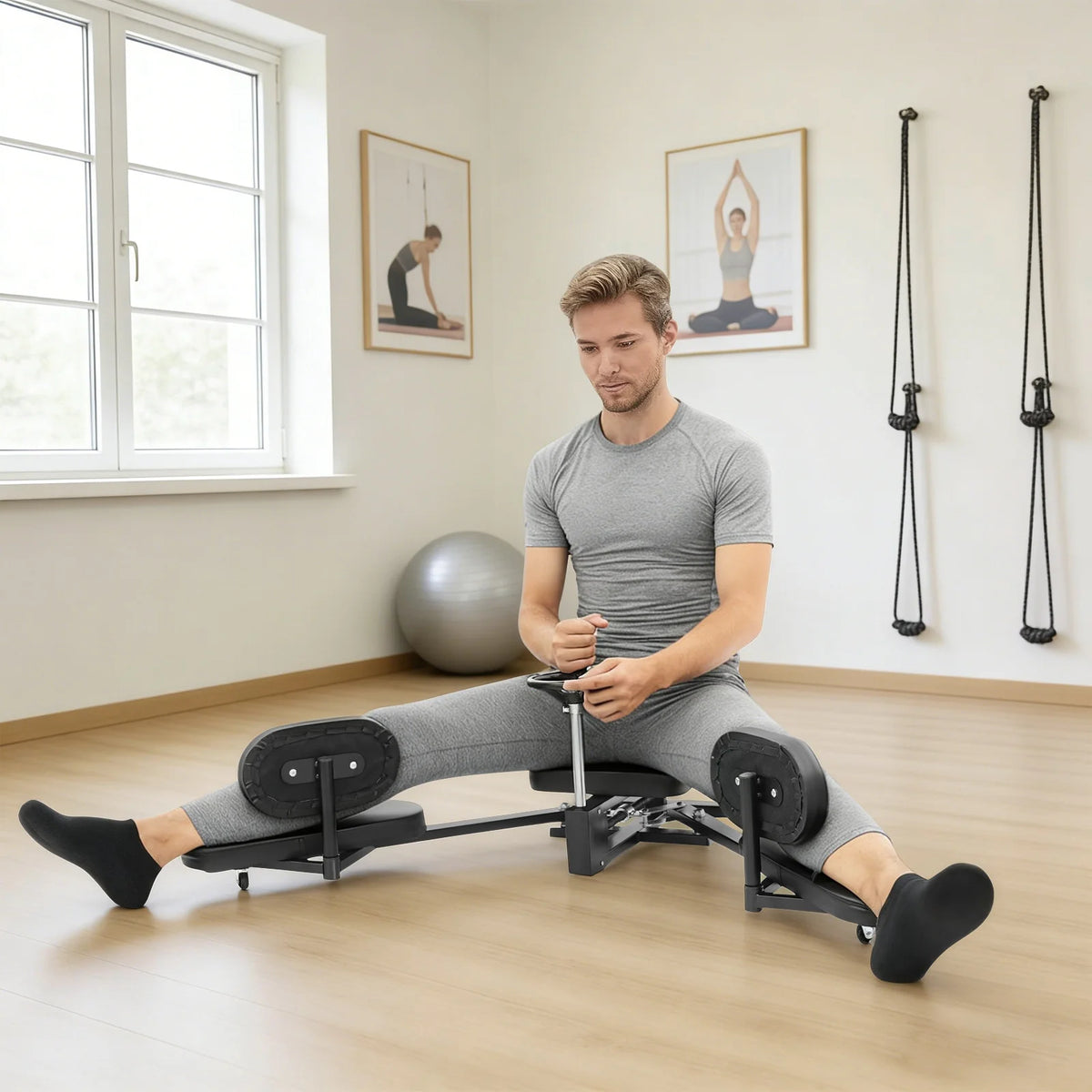Heavy Duty Leg Stretcher Machine For Flexibility And Split Training