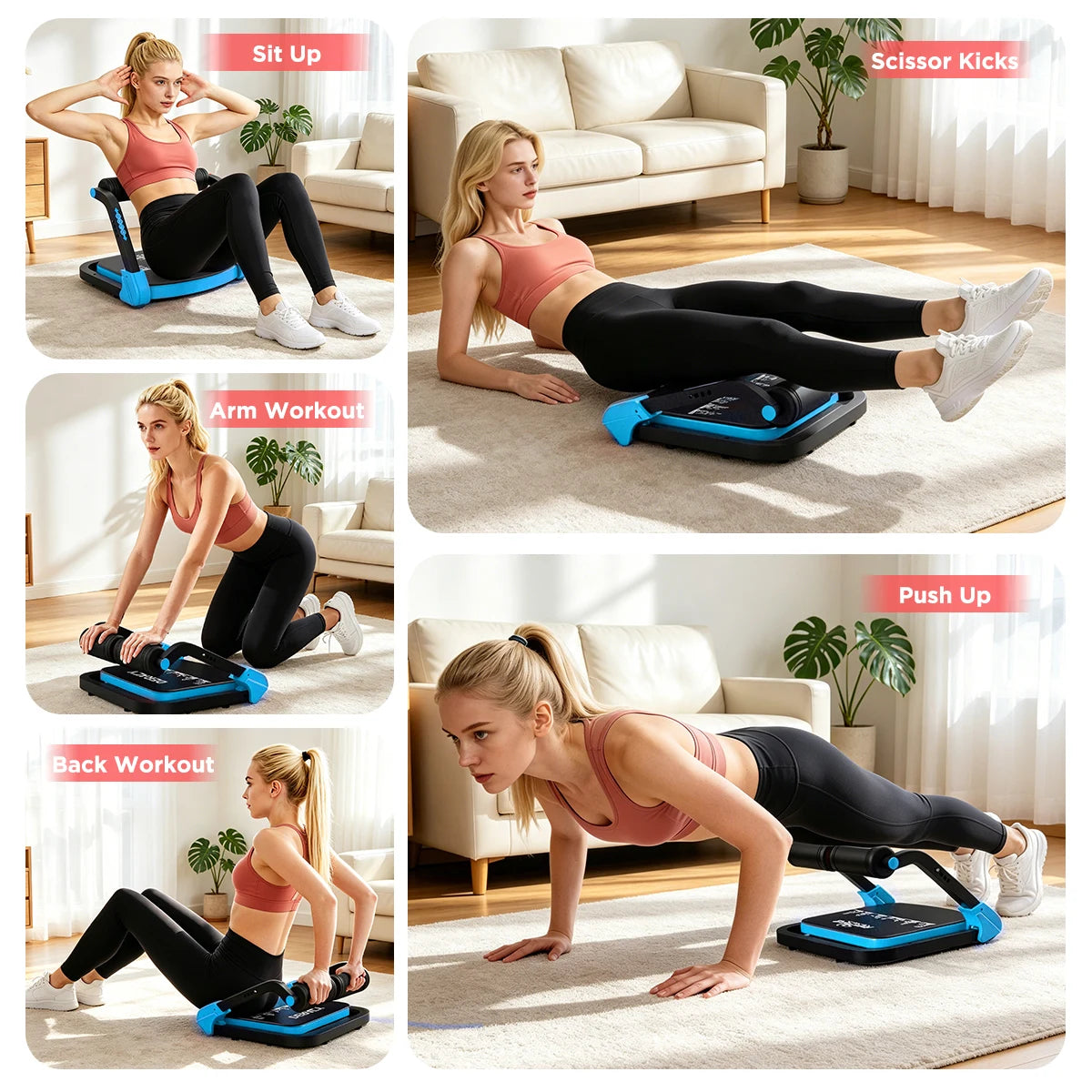 Adjustable Core Training Machine With Automatic Rebound