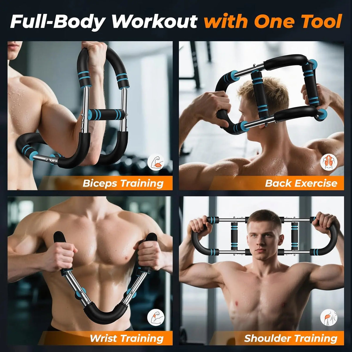 U Shape Arm Trainer Hand Gripper Power Twister Strength Equipment